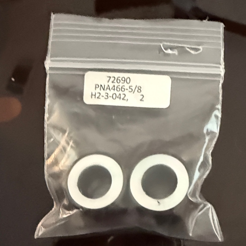 Mother of pearl gauge earrings .